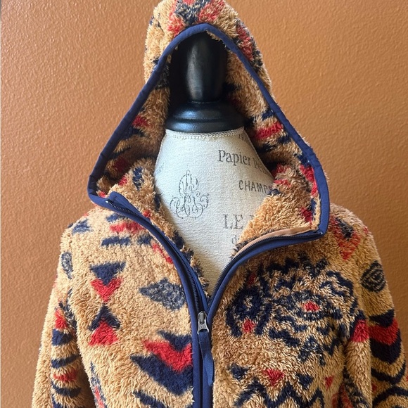 The North Face “Campshire” Hoodie Cedar Brown Calif Geo Print Small Like New! - Picture 8 of 10